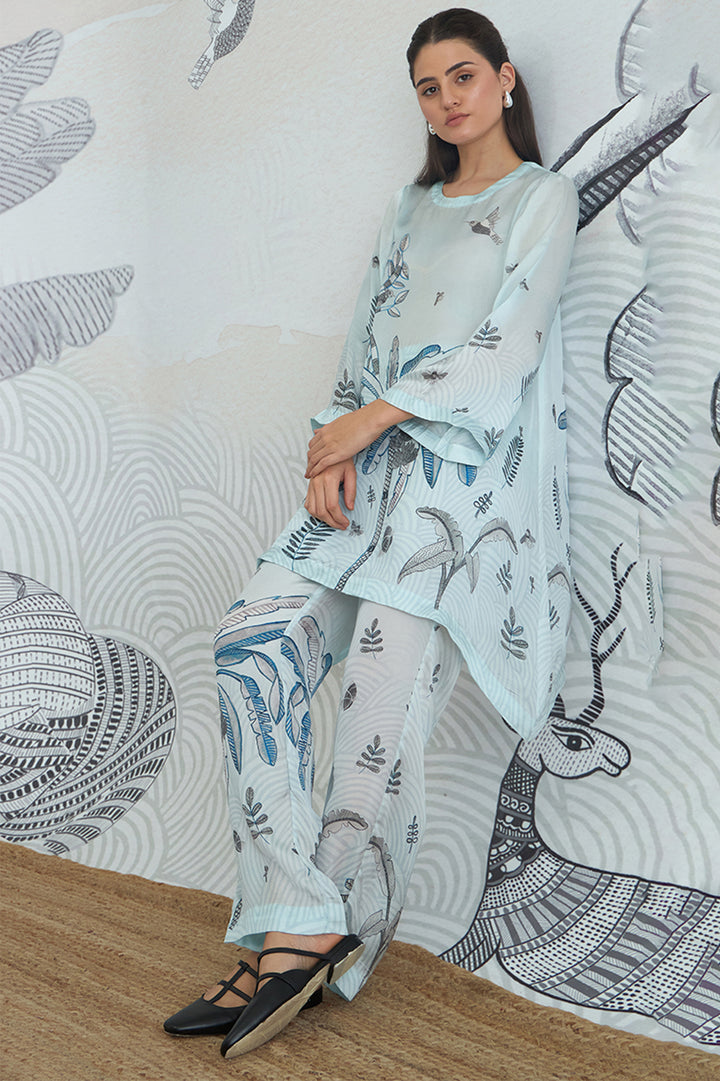 POWDER BLUE CO-ORD SET