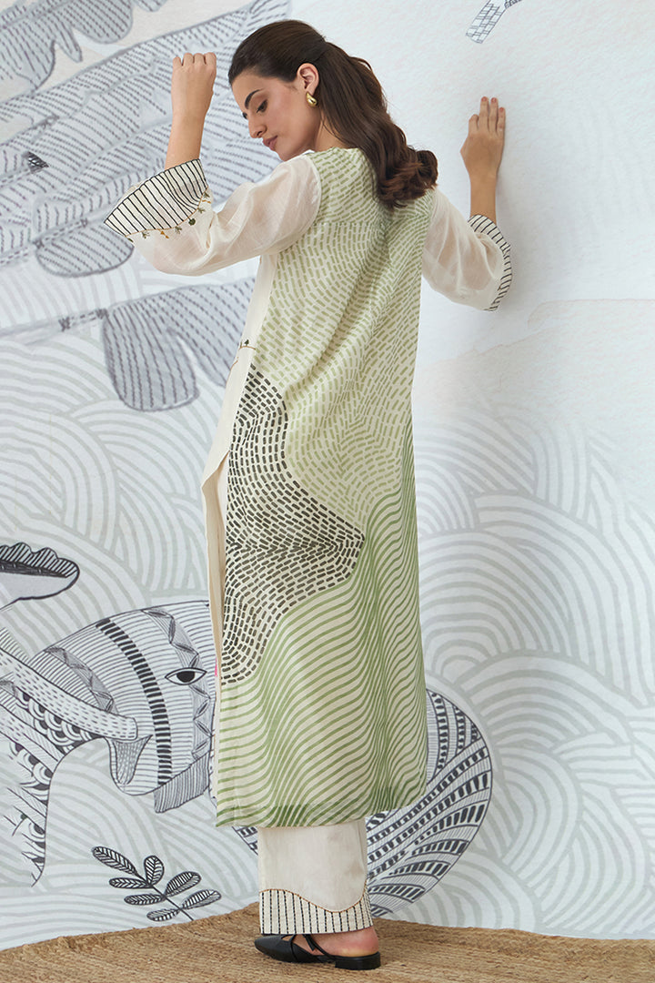 Mountain Embroidery Kurta Set