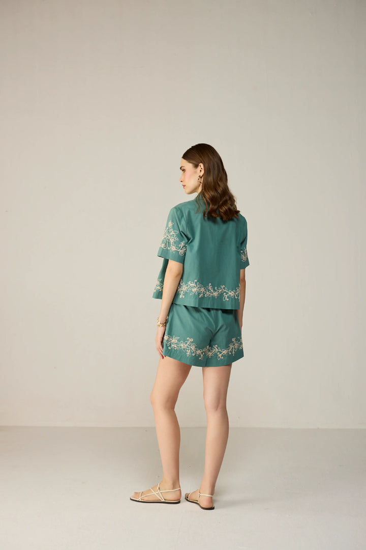 Malibu Crop Shirt Co-ord Set