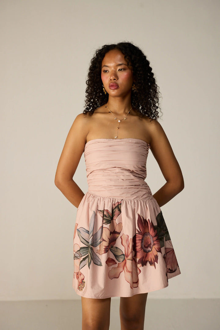Evara Mini Dress Blush Meadow