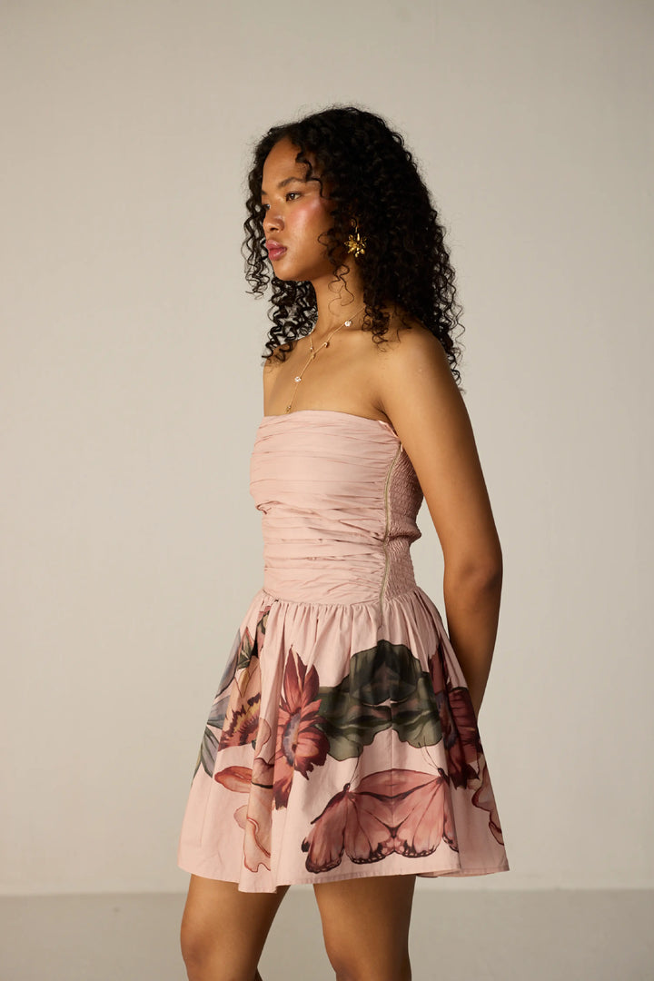 Evara Mini Dress Blush Meadow