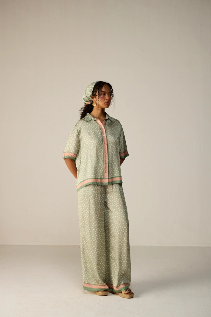 Noah Shirt Co-ord Set Green
