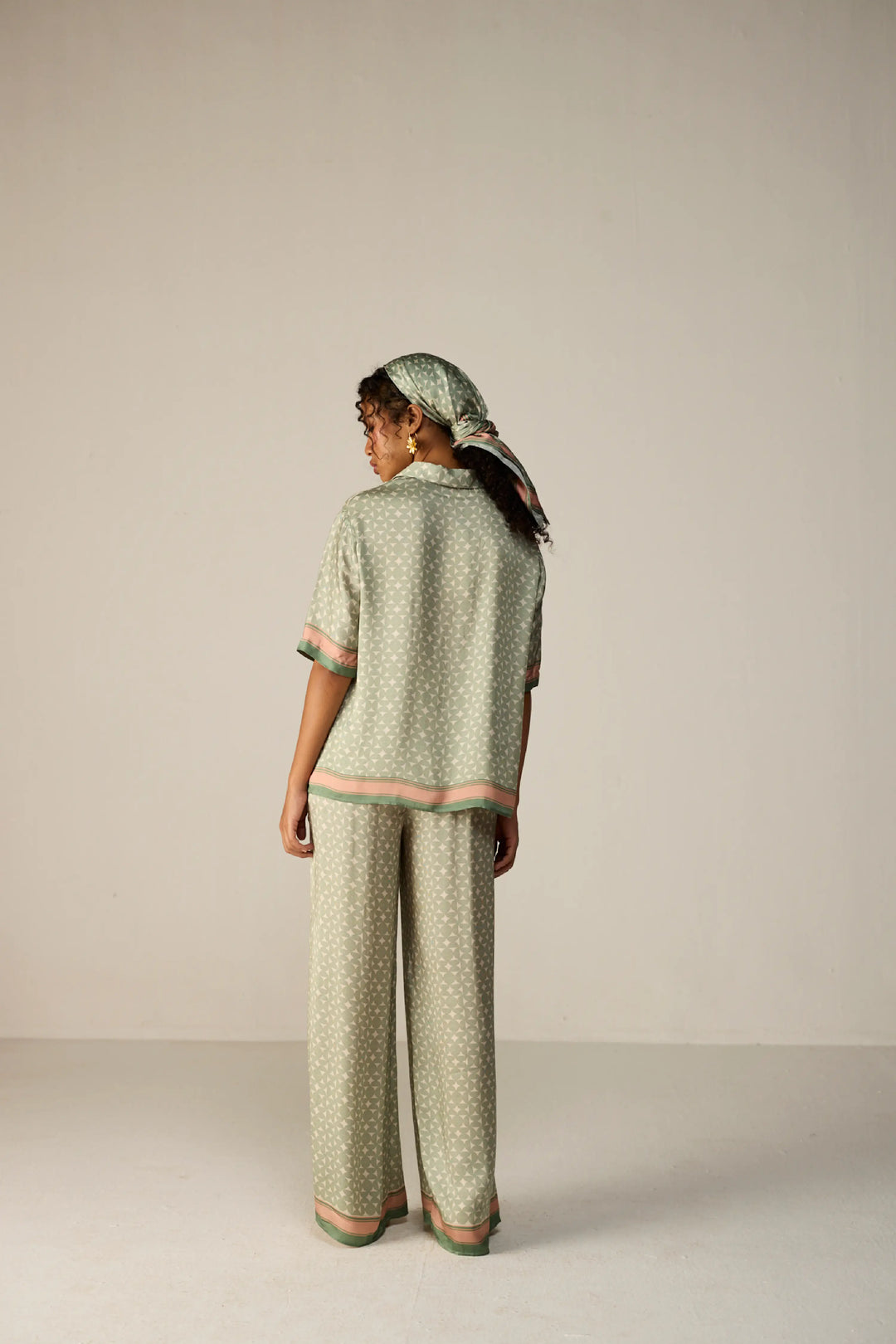 Noah Shirt Co-ord Set Green