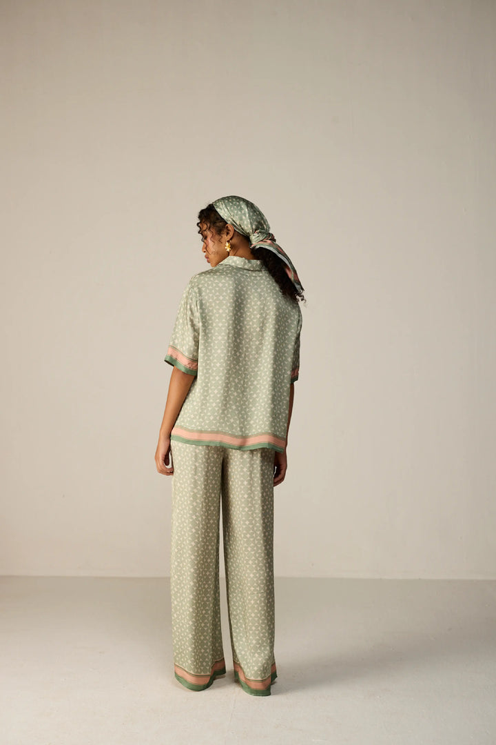 Noah Shirt Co-ord Set Green