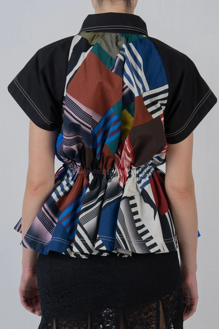 Patchwork Parka Top
