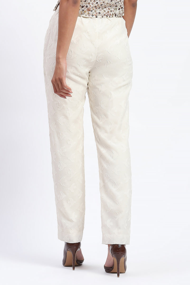 Bird Cutwork Trouser