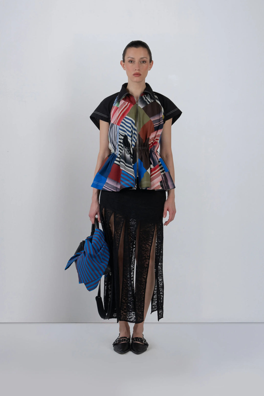 Patchwork Parka Top