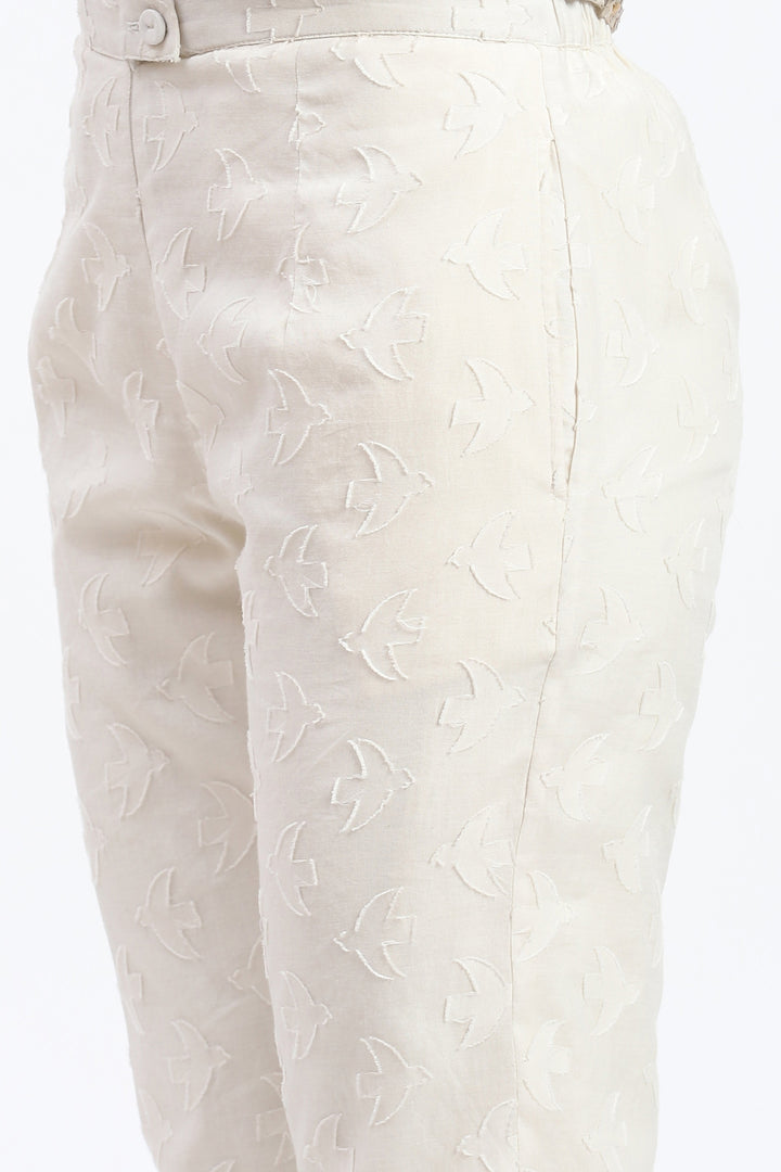 Bird Cutwork Trouser