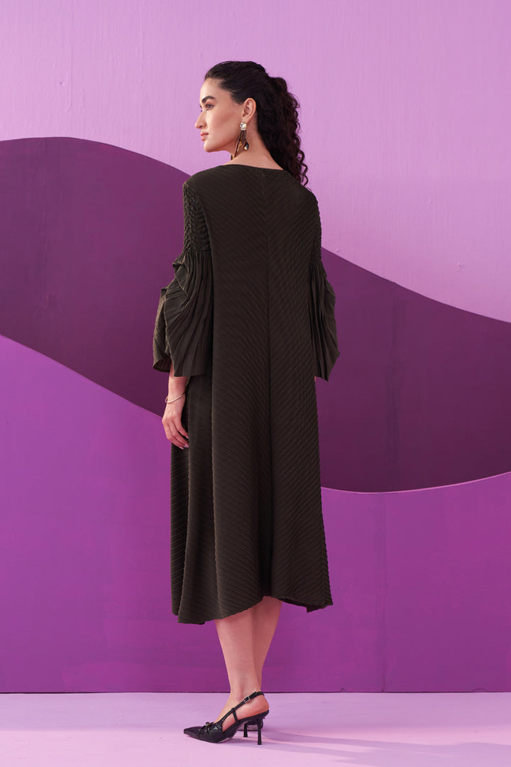 MILITARY GREEN AMELIA DRESS