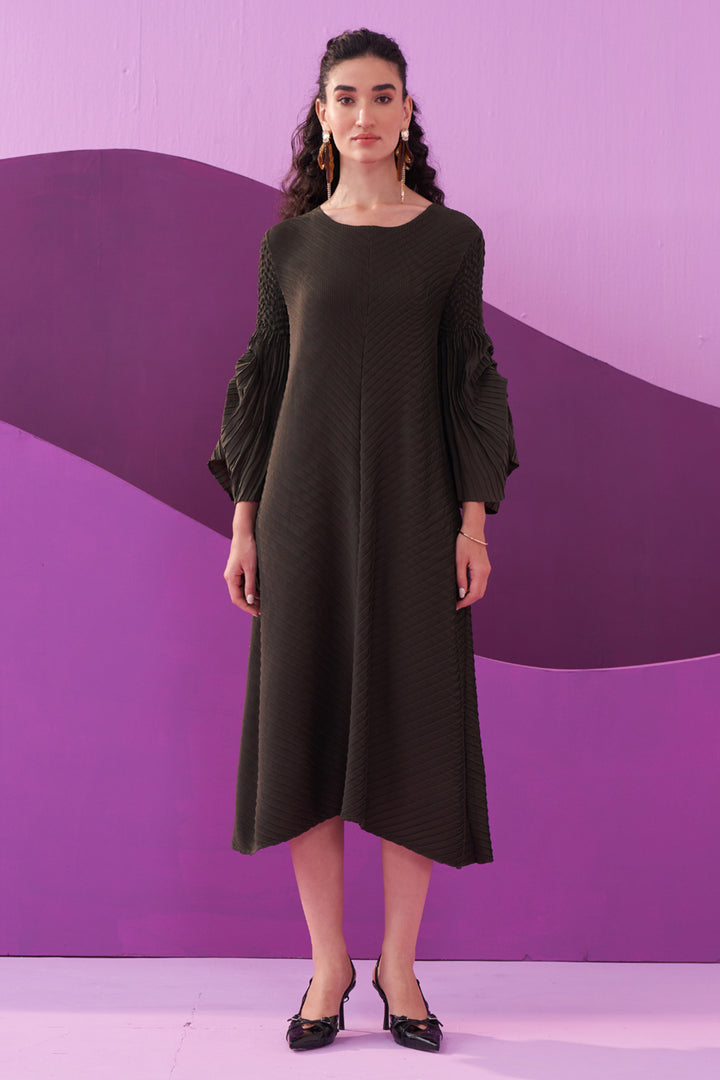 MILITARY GREEN AMELIA DRESS