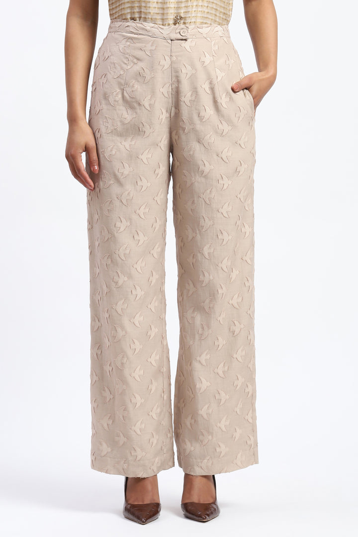 Bird Cutwork Trouser