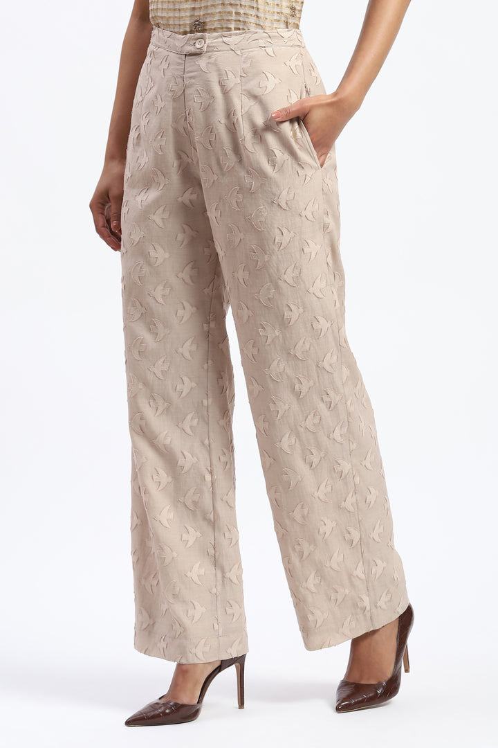 Bird Cutwork Trouser