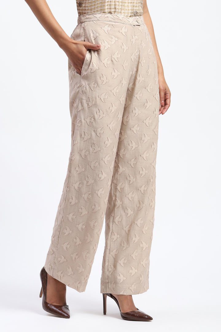 Bird Cutwork Trouser
