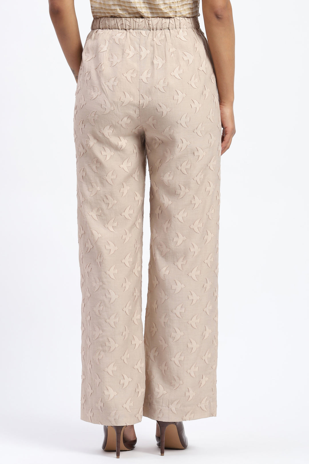 Bird Cutwork Trouser