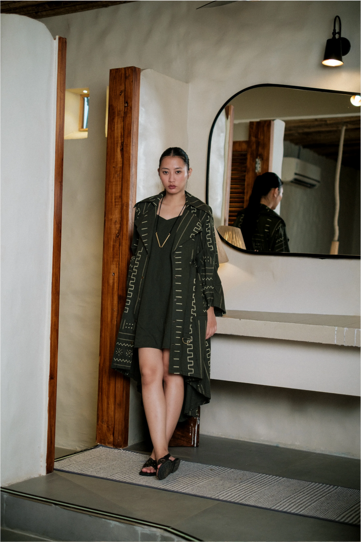 Kobe Long trench - Green
