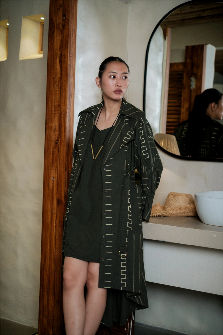 Kobe Long trench - Green