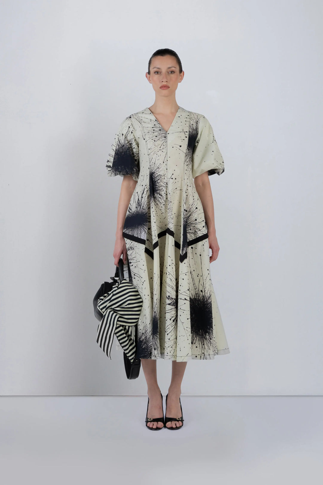 Thalia Dress In Splatter Print