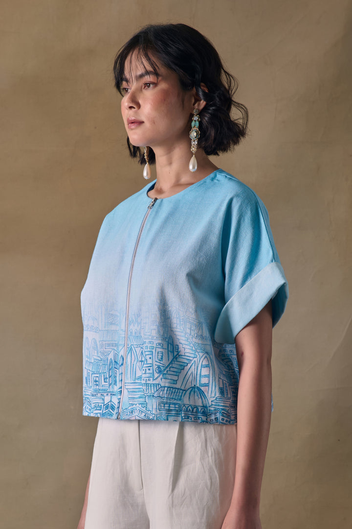 Asilah White Straight Trousers