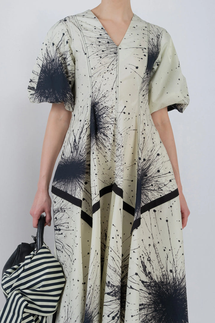 Thalia Dress In Splatter Print