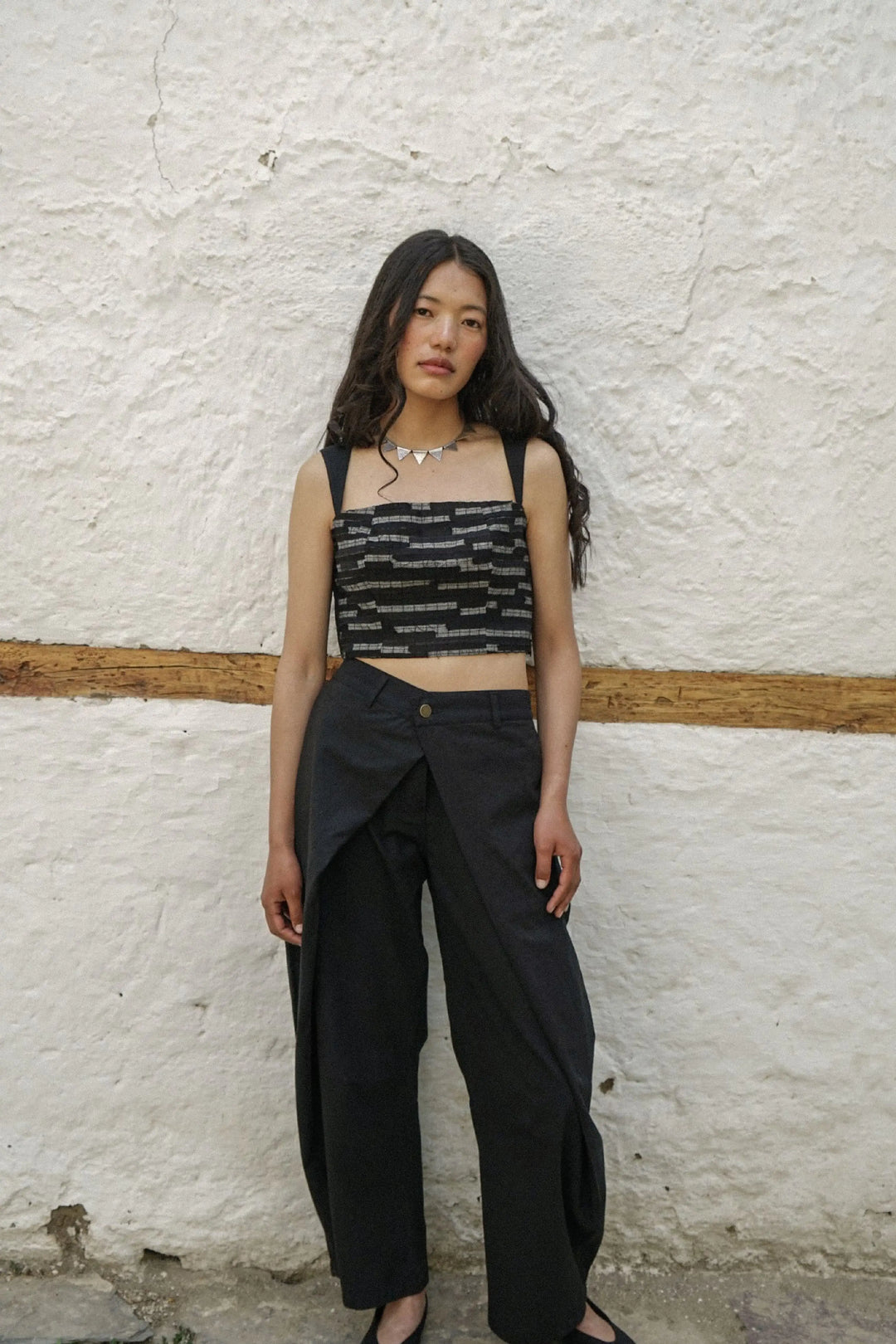 Basgo Textured Bustier – Noir