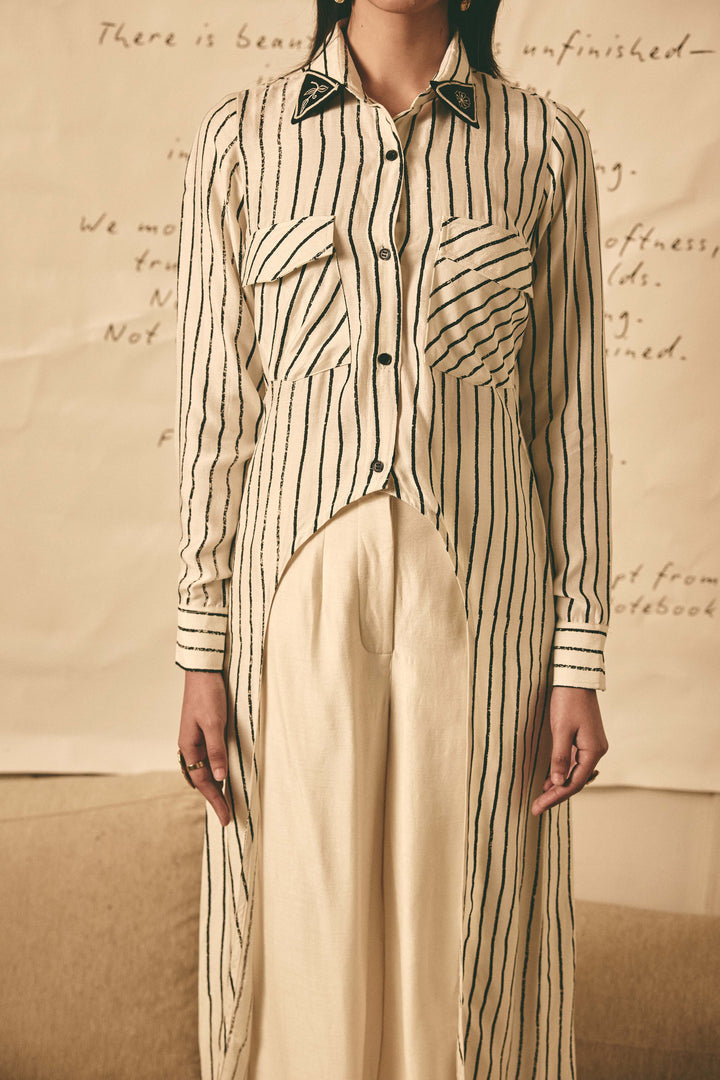 Stripe long shirt
