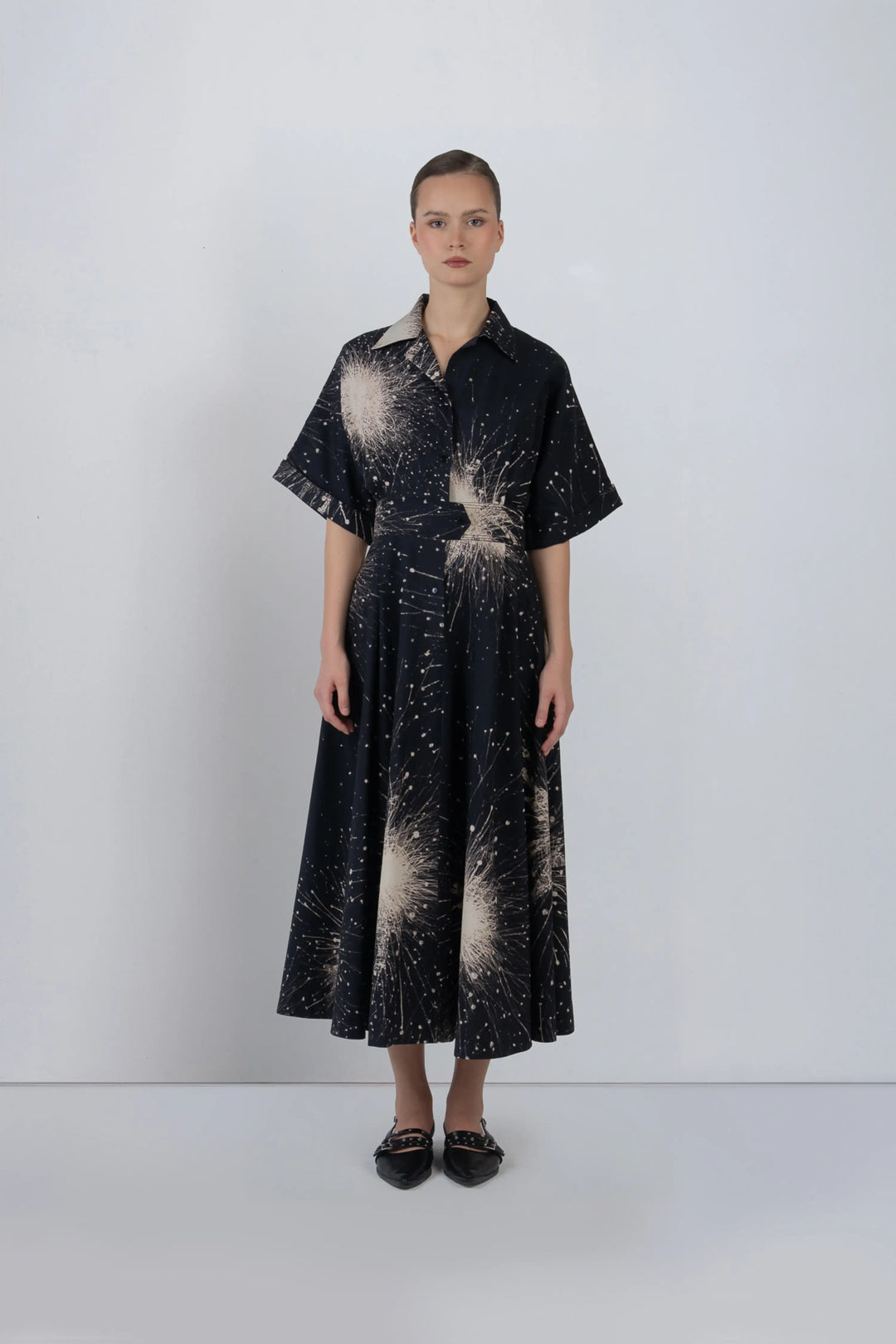 Sun Dress In Splatter Print