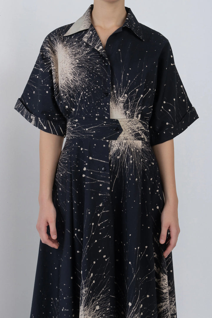 Sun Dress In Splatter Print