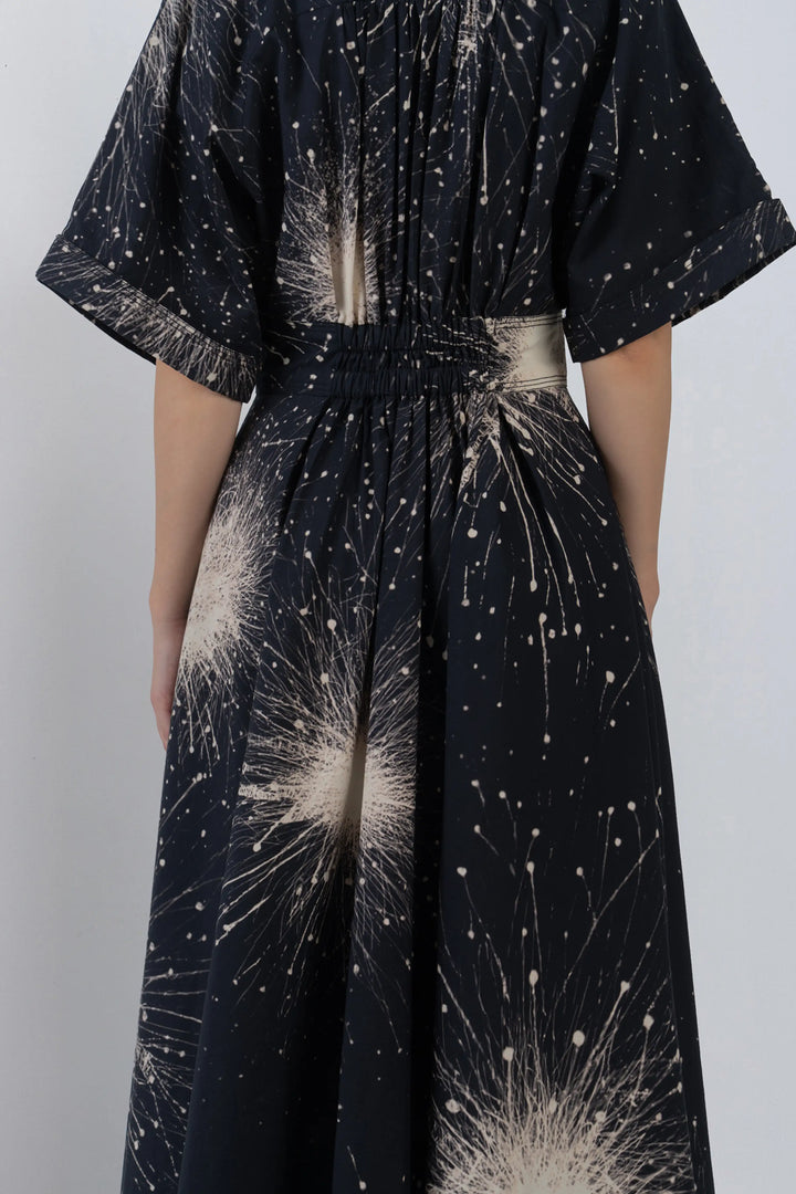 Sun Dress In Splatter Print
