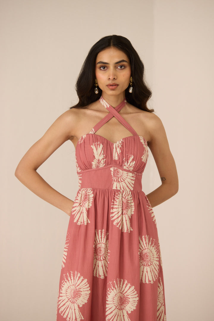 Male Maxi Dress - Nautilus Rose