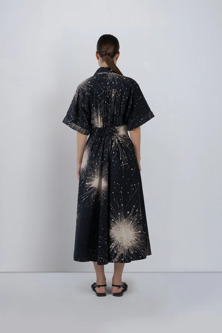 Sun Dress In Splatter Print