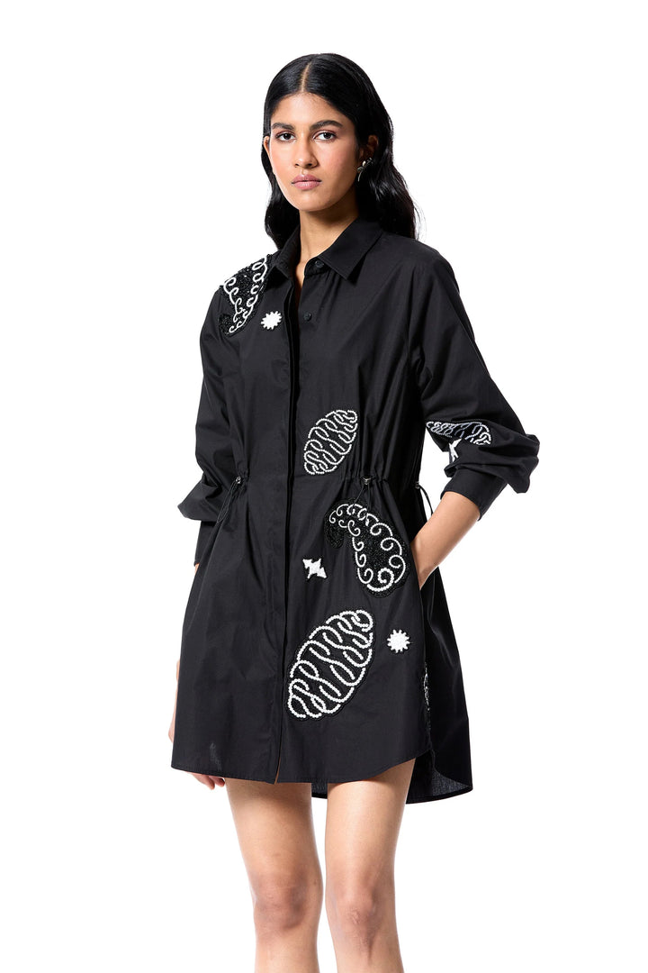 Swirl Tale' Shirt Dress