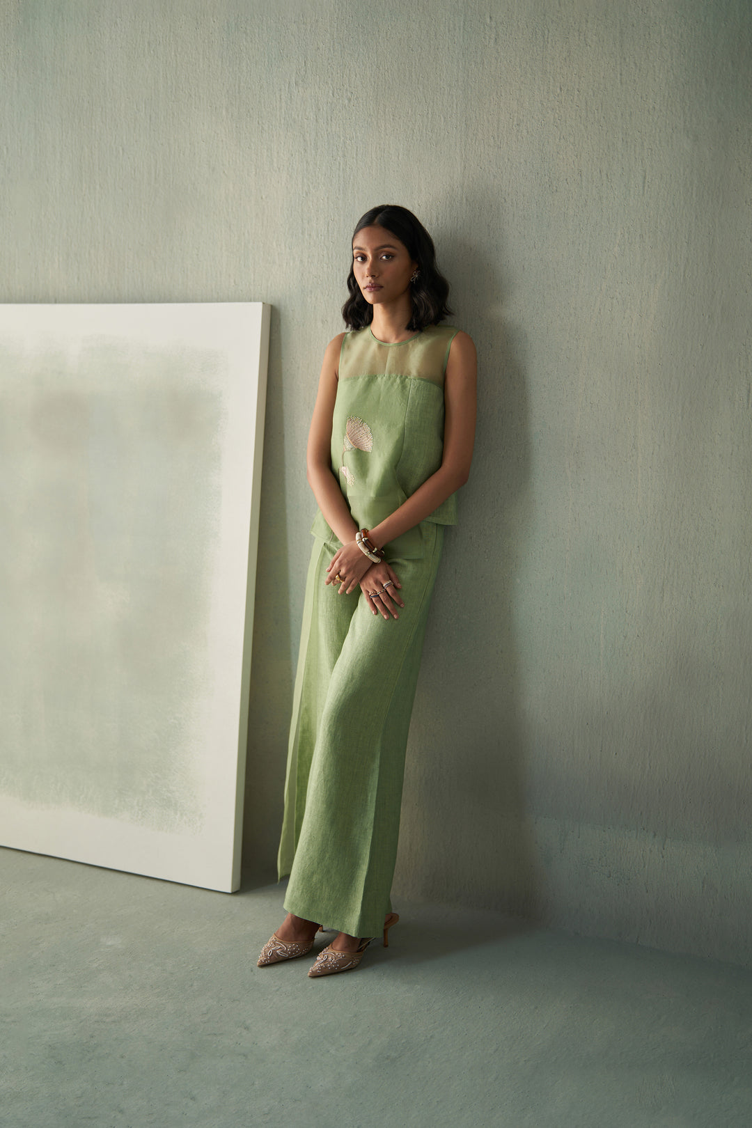 Desert Green Linen Co-Ords