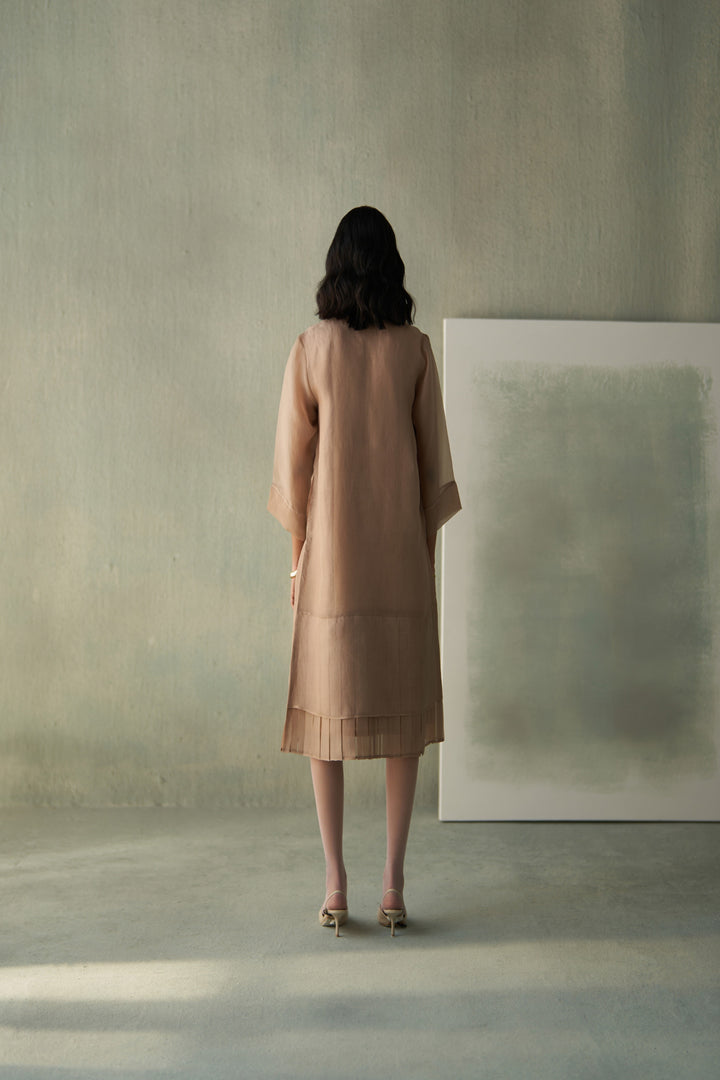 Blossom and bud Panelled overlay- sand