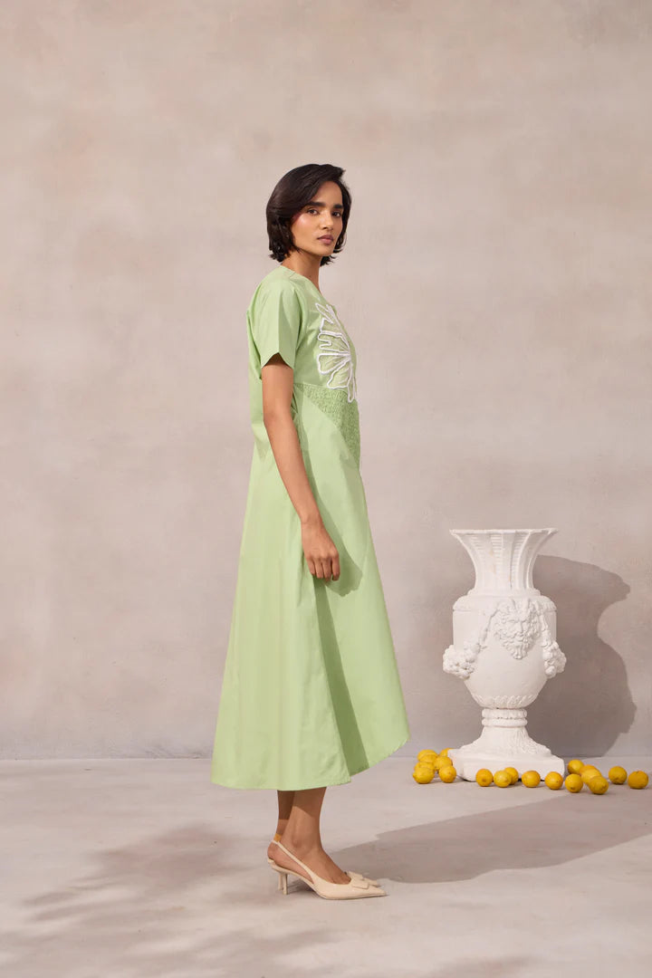 Henley Applique Dress