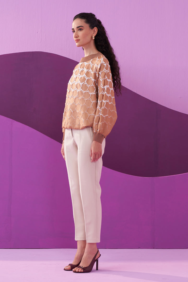 BROWN ANGNA TOP