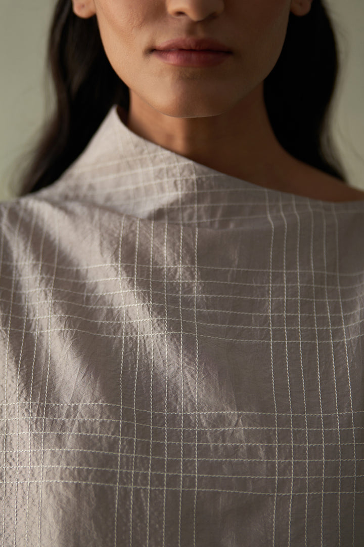 Steel Grey Silk Co-Ords