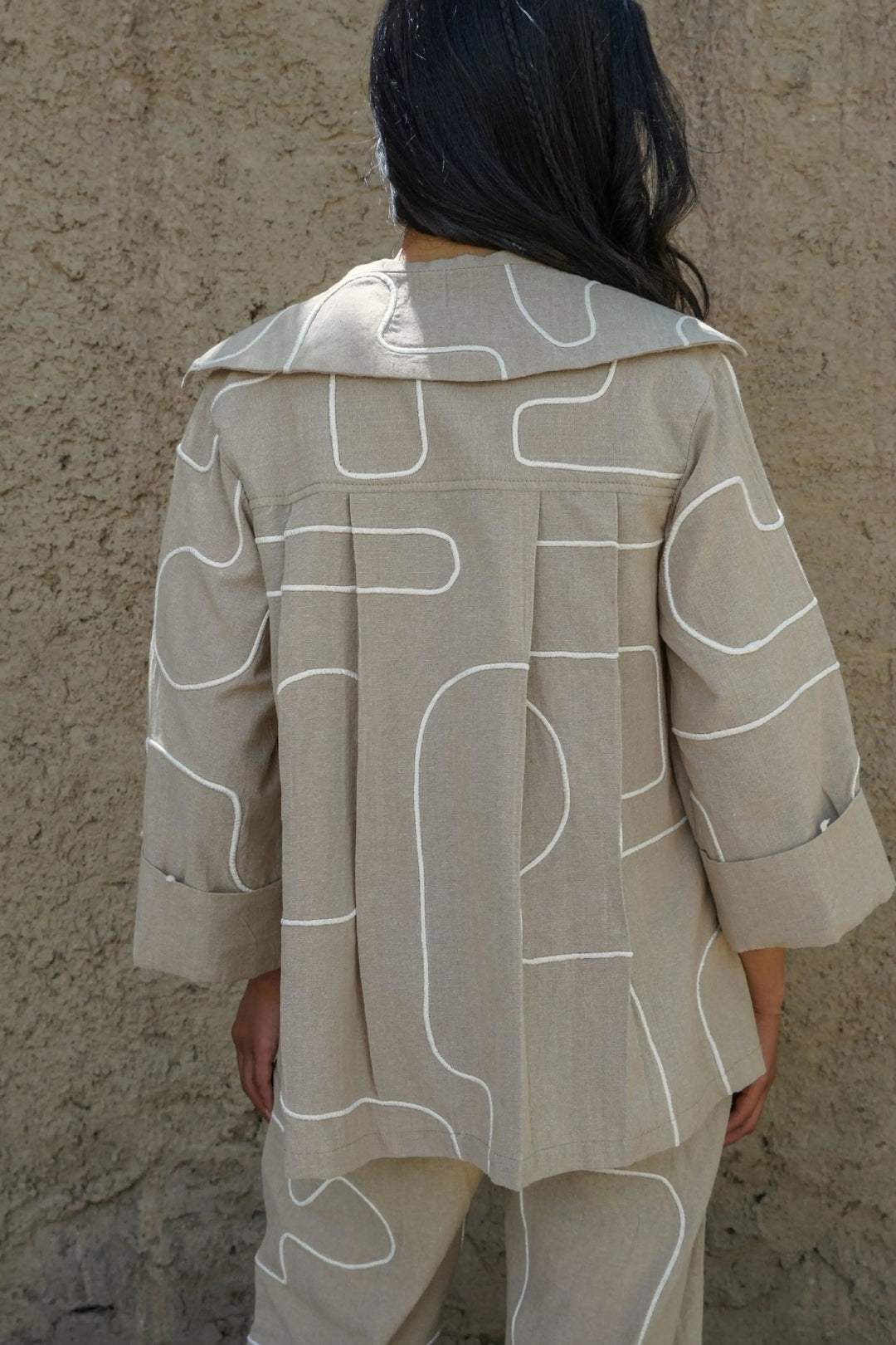 Hemis Double-Breasted Jacket – Sand