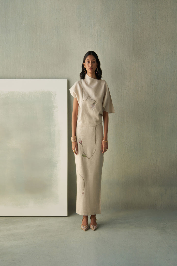 Desert bloom top & skirt set