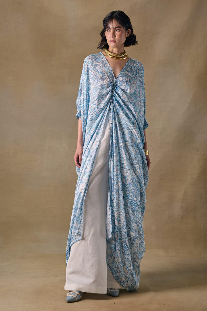 Blue Landscape Kaftan