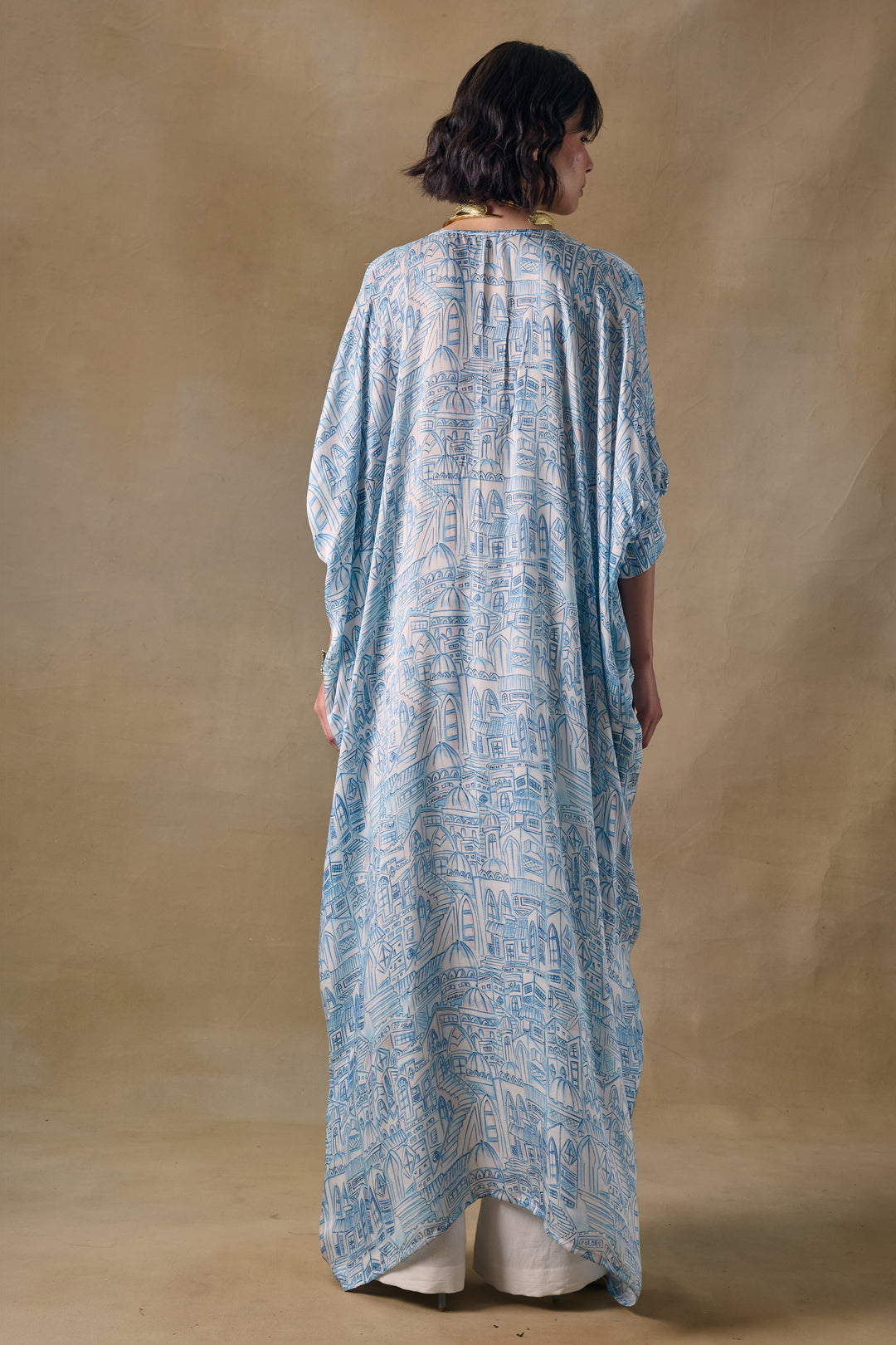 Blue Landscape Kaftan