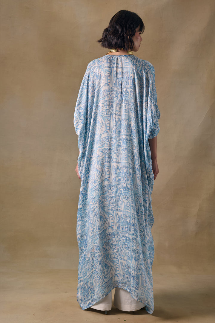 Blue Landscape Kaftan