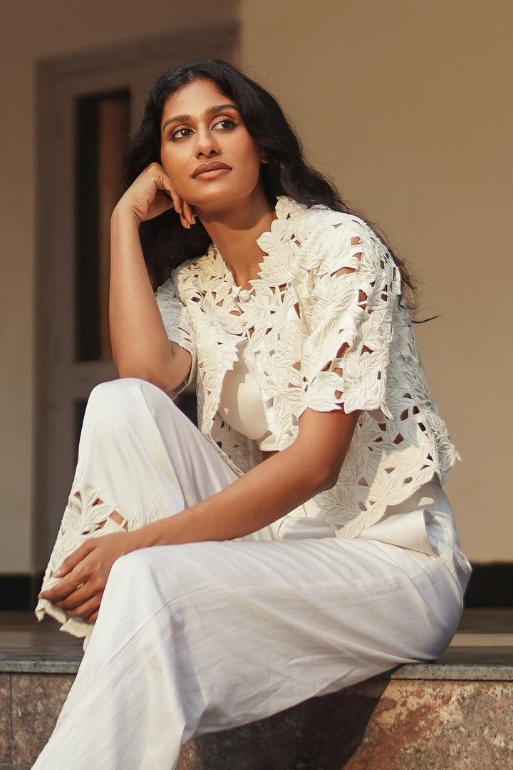 Petals Cutwork Jacket