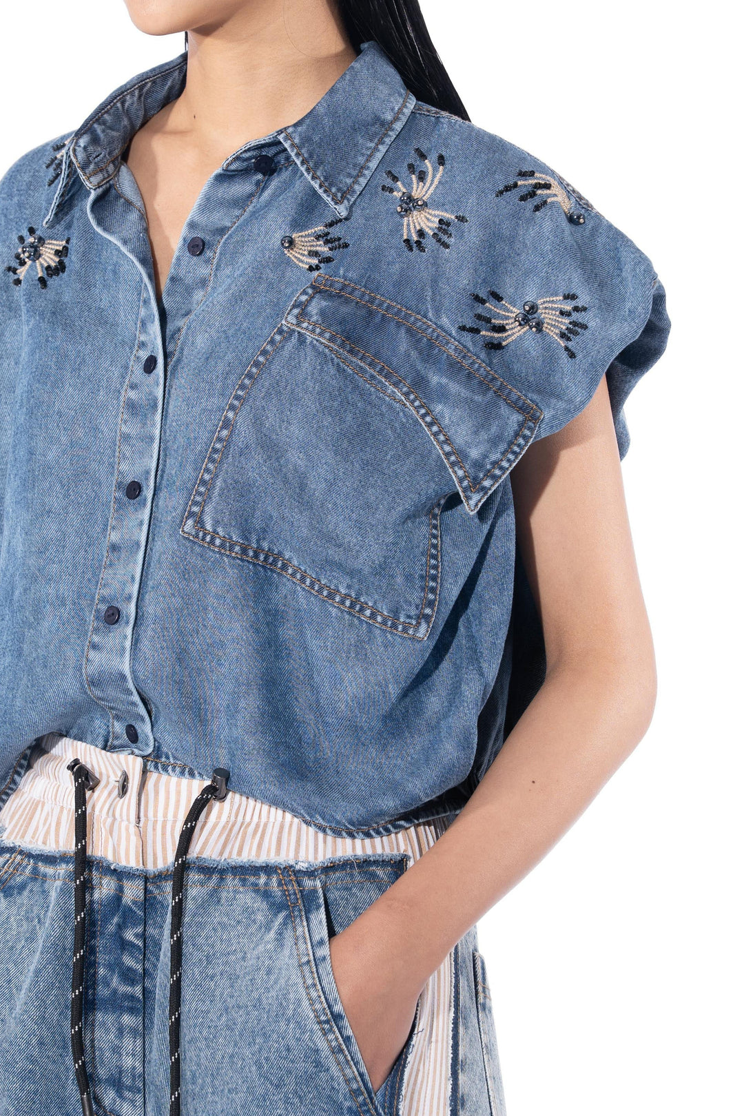 Vessa Denim Top