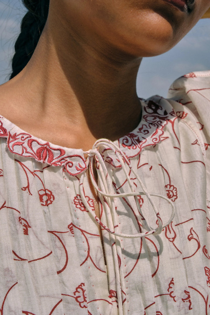 Min Maw Chanderi Tier Dress
