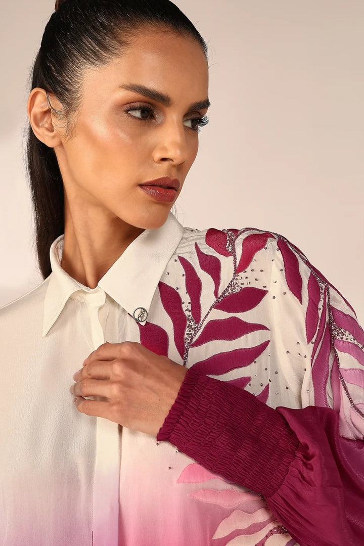 Shoulder Embroidered Co-ord Set