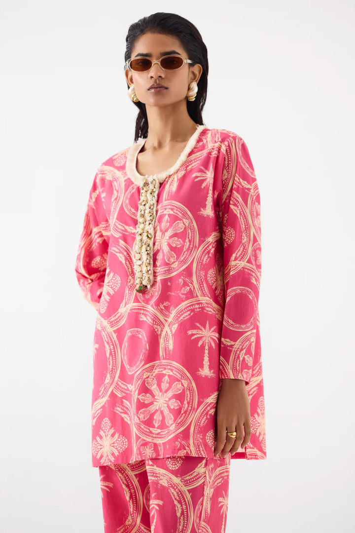 ARECA PALM SHORT KURTA & PANTS