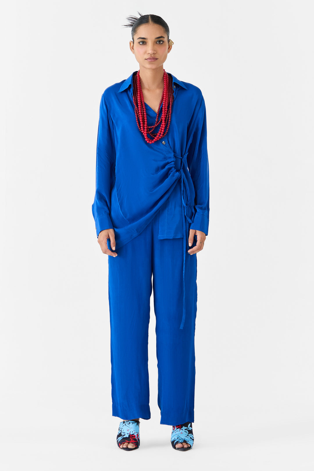 INDIGO SHIRT & TROUSERS CO-ORD