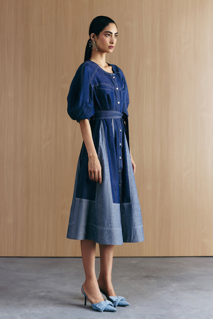 MIX & MATCH DENIM DRESS