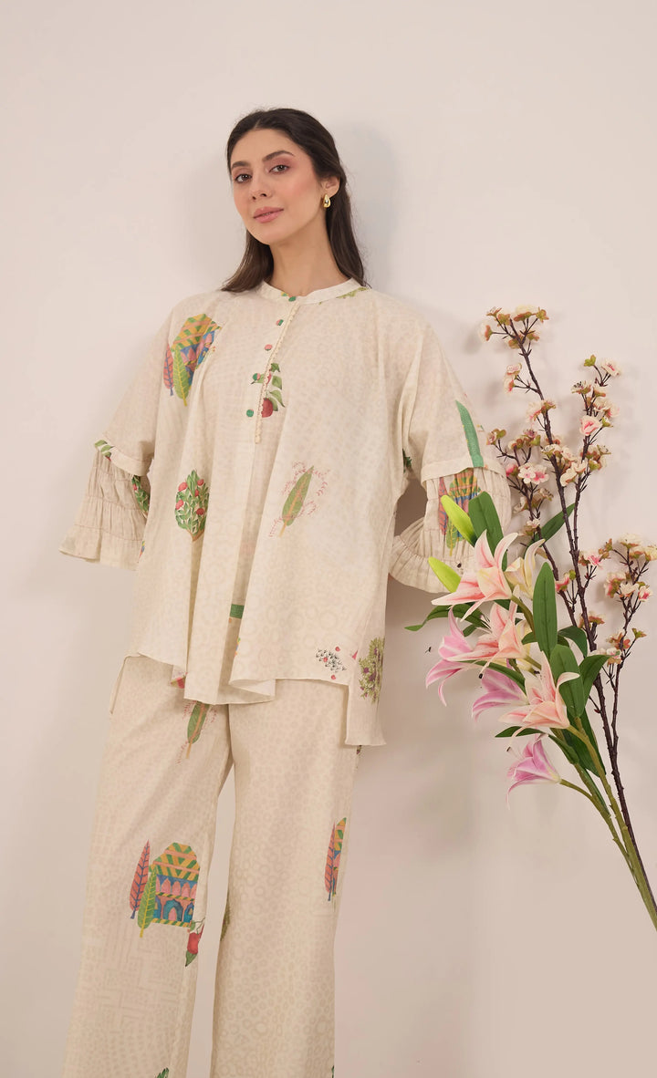 Gulposh: Cotton Namah Coord Set