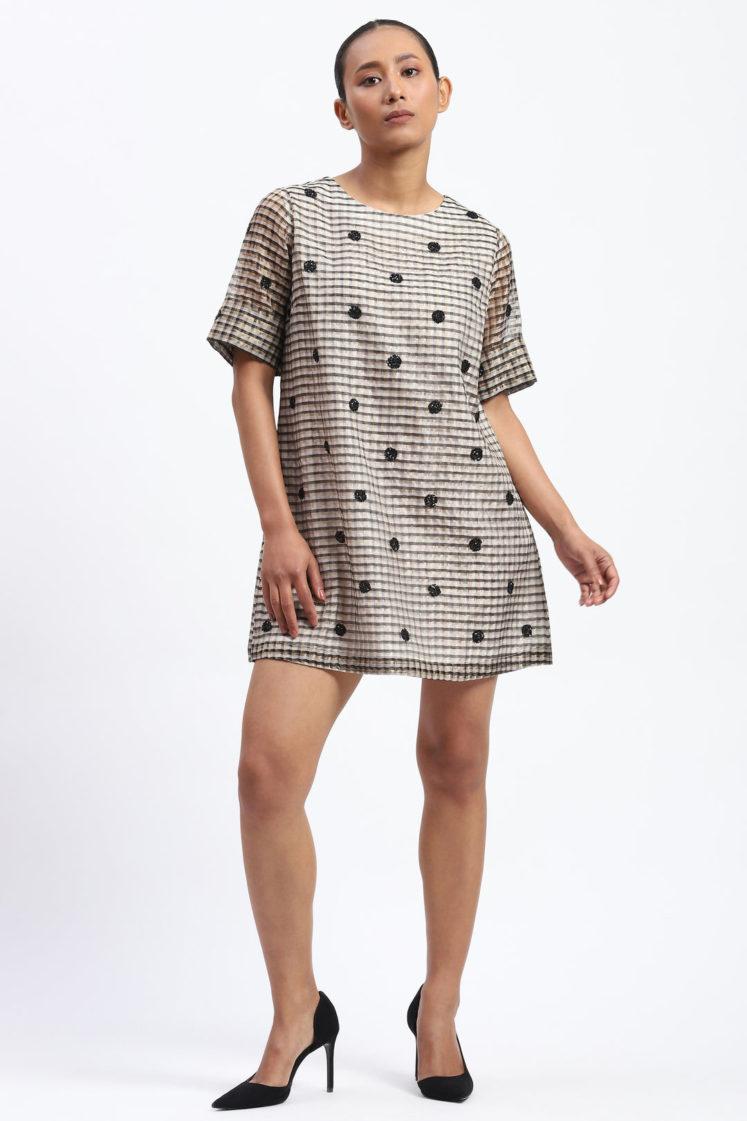 Neutral Maheshwar Dress